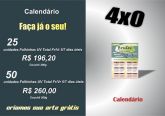 Calendário Folhinhas couchê 300g