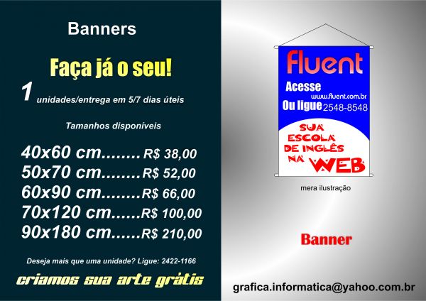 Banners (vários tamanhos)